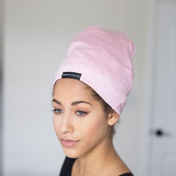 GRACE ELEYAE The Slap Satin-lined Cap Bonnet Pink - Picture 1 of 7